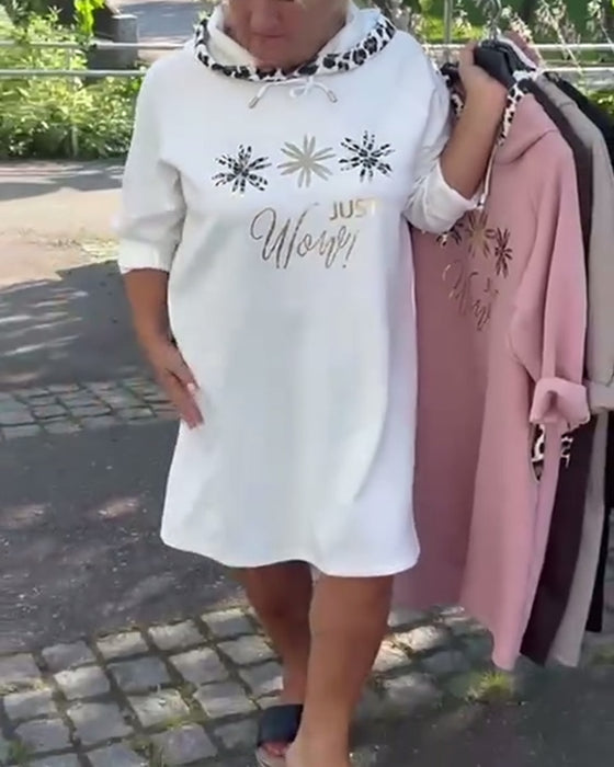 Kleid Blumen Druck Weite Mode