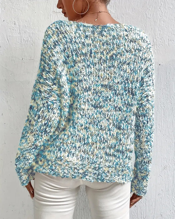 Modischer V-Ausschnitt Pullover