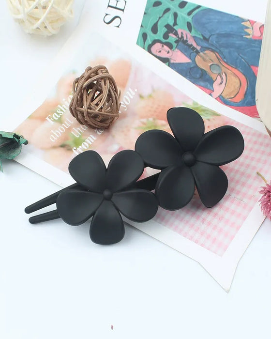 Haarclips Mädchen Blumenrücken