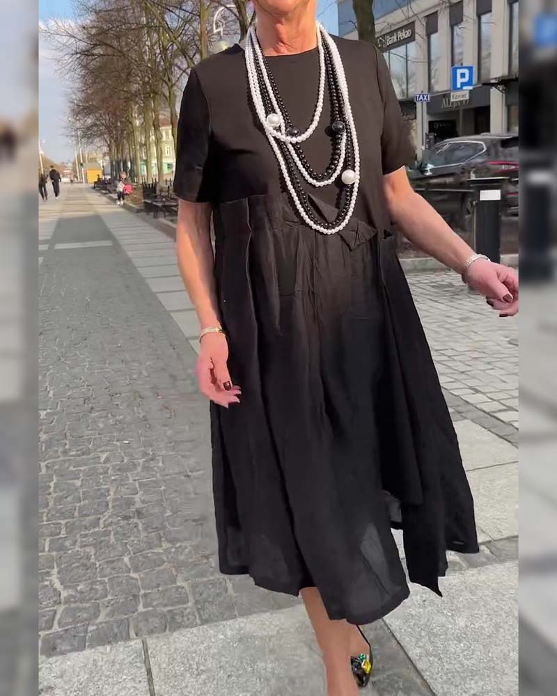 Kleid Unregelmäßig Patchwork