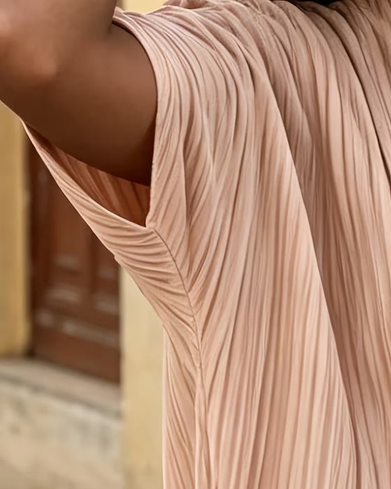 Bluse Kurzarm Einfarbig