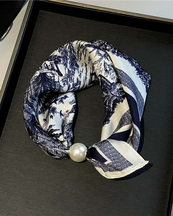Müheloser Glamour: Perlenkettenschal 🧣
