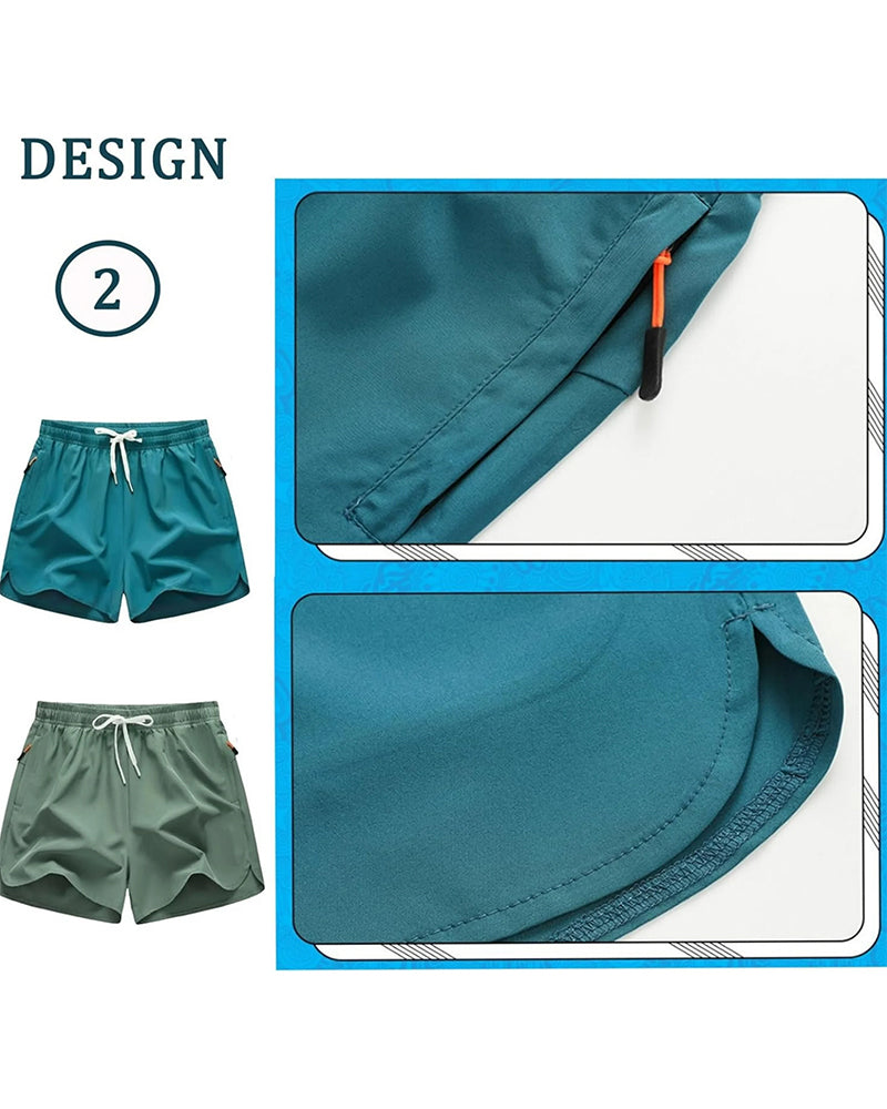 Shorts Reißverschlusstasche Schnelltrocknend Delfin