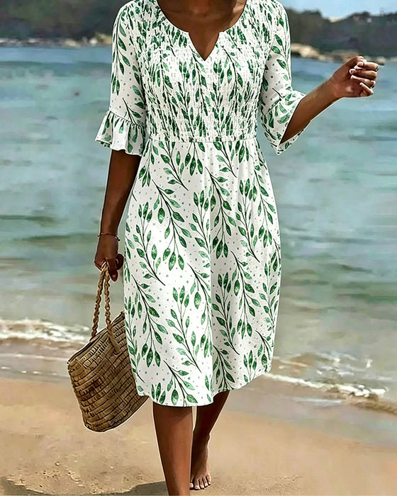 Kleid Halbarm Gedruckt