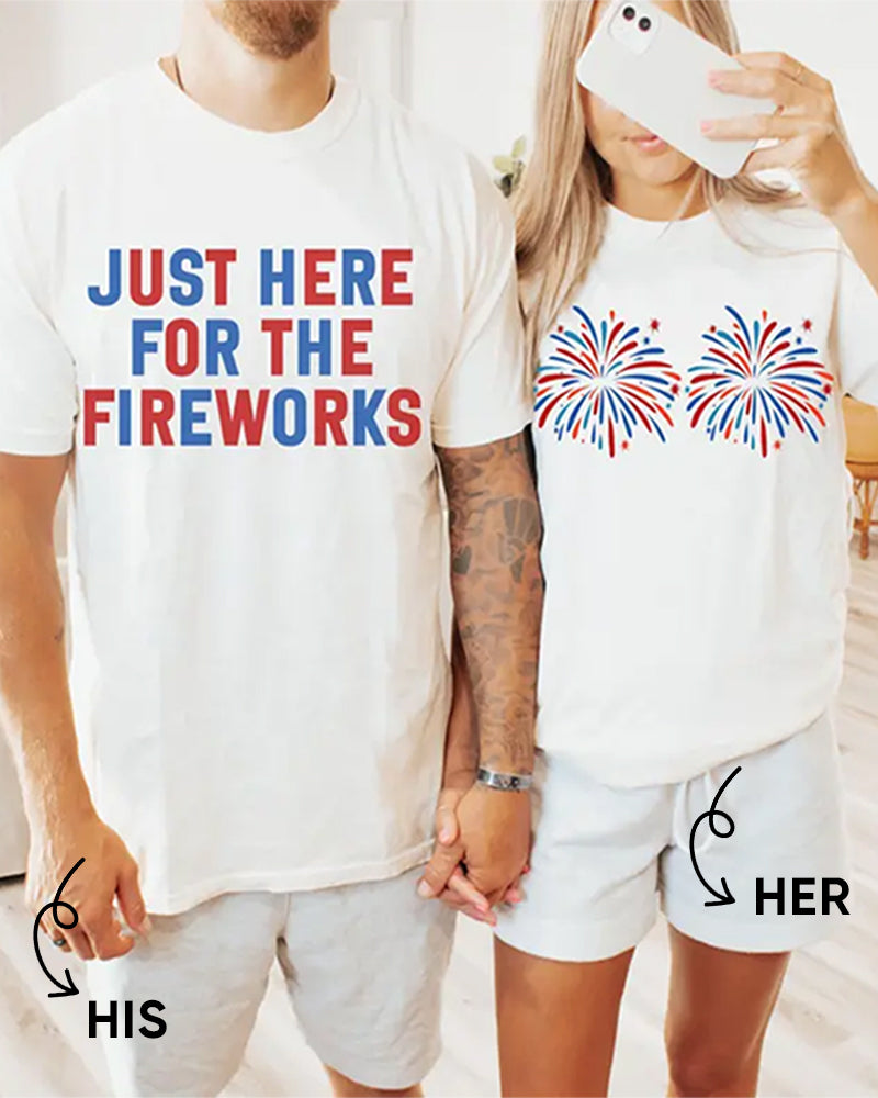 Bedrucktes Freizeit-T-Shirt Mit Rundhalsausschnitt