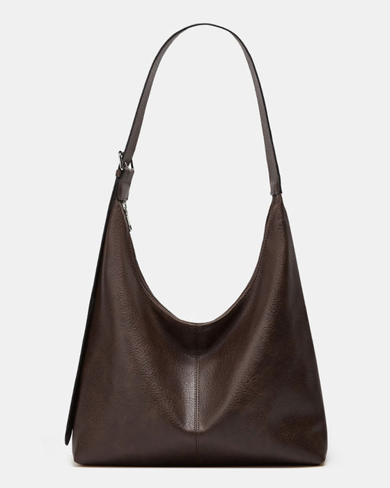 Tasche Damen Unifarben Pu Leder Schulter