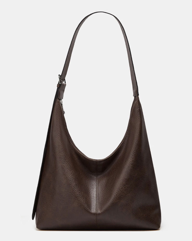 Tasche Damen Unifarben Pu Leder Schulter
