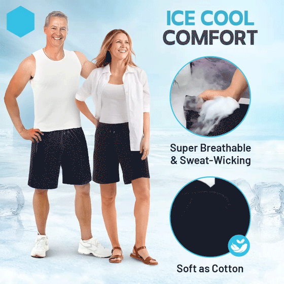 Unisex Ice Silk Stretch Schnell Trocknende Shorts