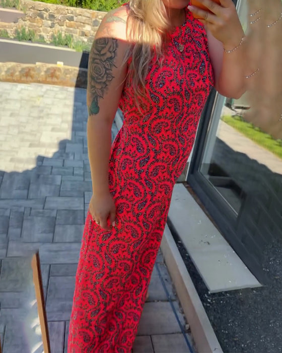 Kleid Halter Ärmellos Figurbetont