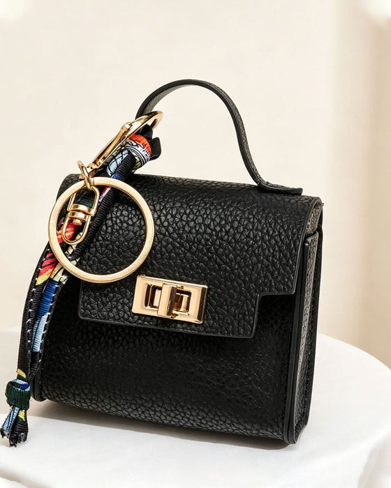 Schlüsselanhänger Mini Quadratische Tasche Anhänger