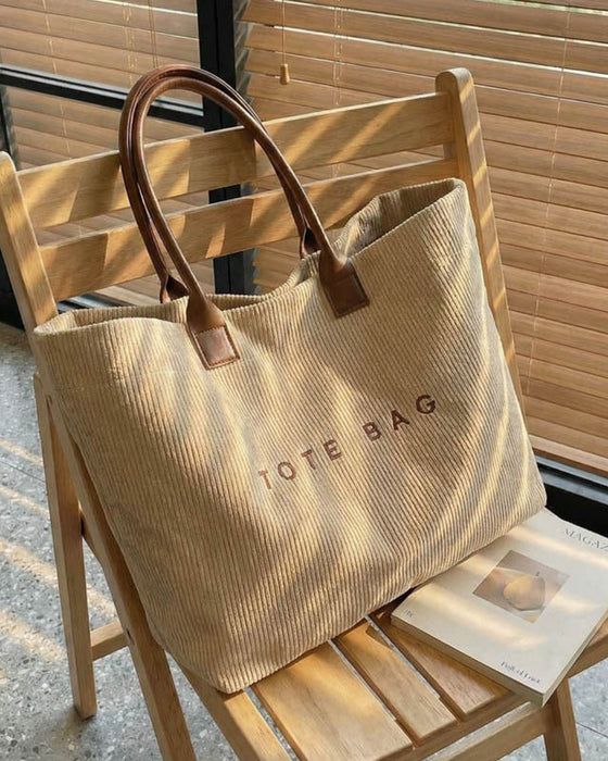 Tasche Buchstabendruck Tote