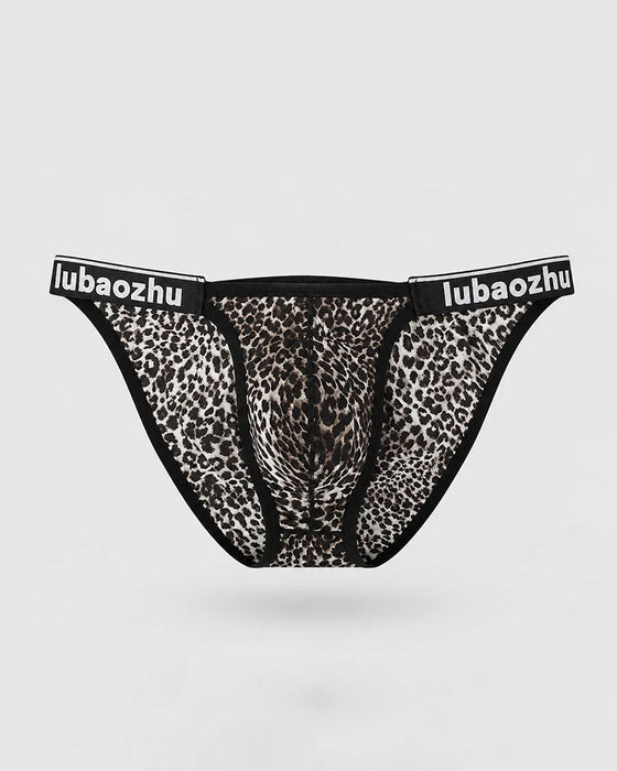 Herren-Tanga Leopardenmuster