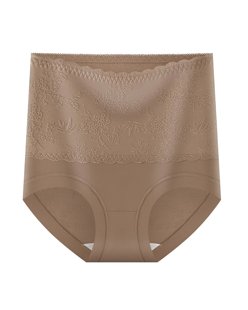 Hose chinesischer Stil hohe Taille geprägt Bauchkontrolle