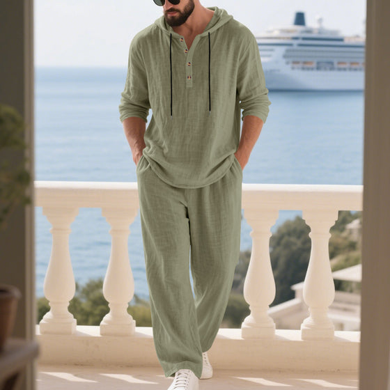 Zweiteiler-Set Mode Herren Casual Lang