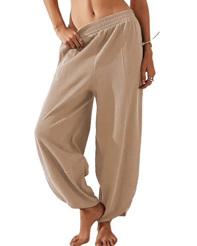 Hose Elastische Taille Harem