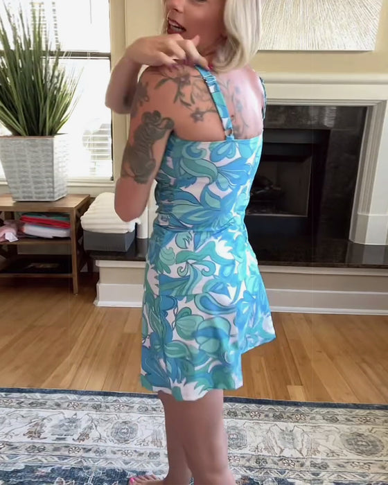 Tankini Bedruckt Träger Hüfte Sexy