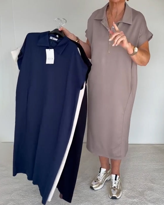 Kleid Casual Locker Polokragen