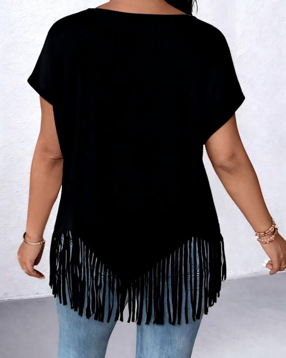 T-Shirt Tassel Design Detail