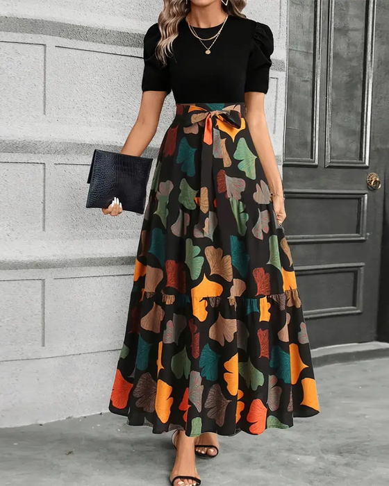 Kleid modisch und elegant bedruckt