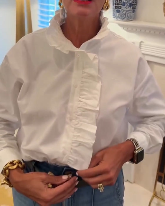 Hemd Rüsche Langarm