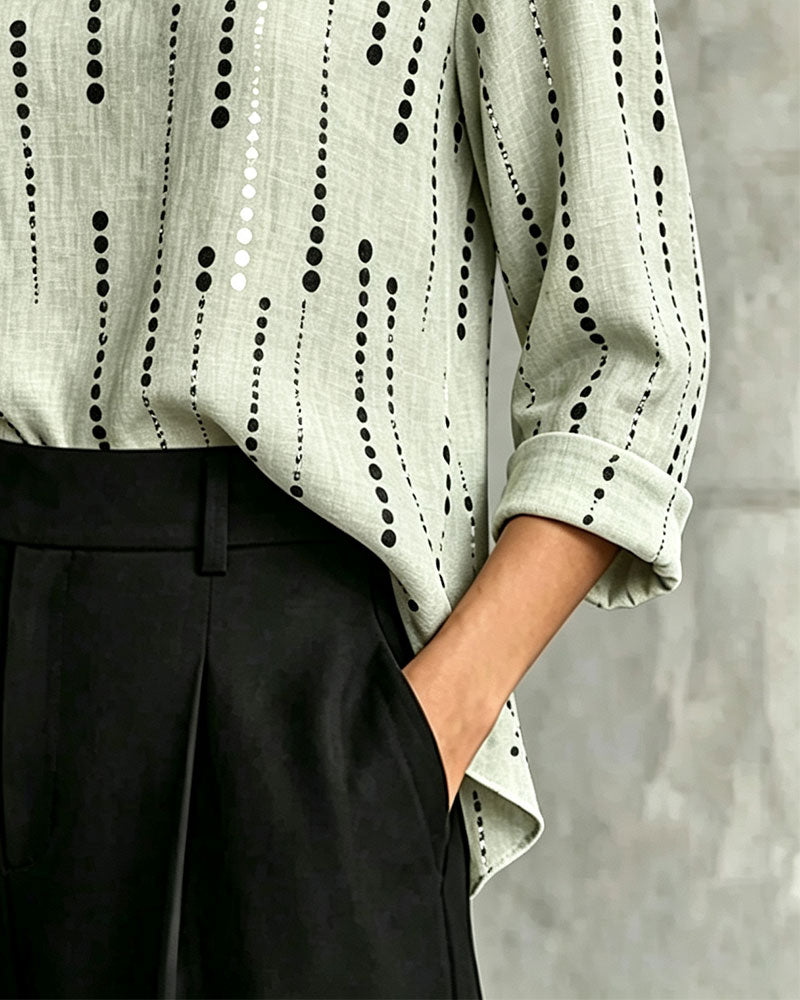 Oberteil Samt Off-Shoulder Knopf