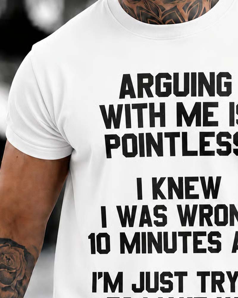 T-Shirt Herren Rundhals Buchstabe