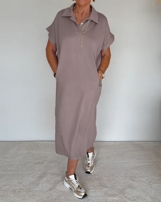 Kleid Casual Locker Polokragen