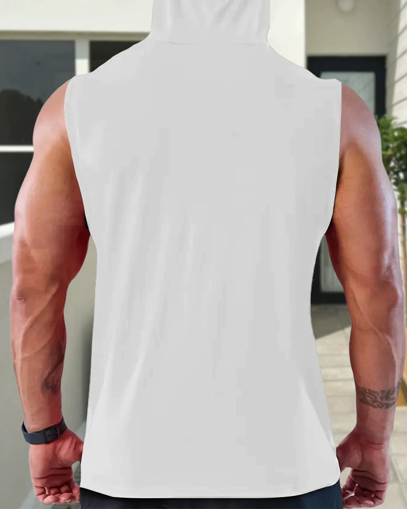 Tank Top Herren Kapuze Tasche