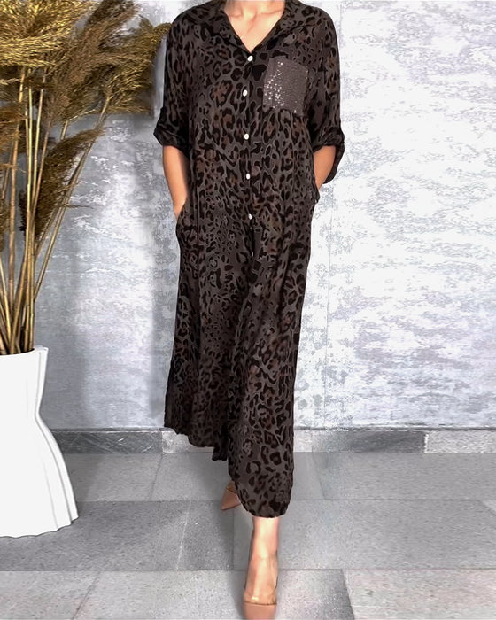 Kleid mit Leopardenmuster