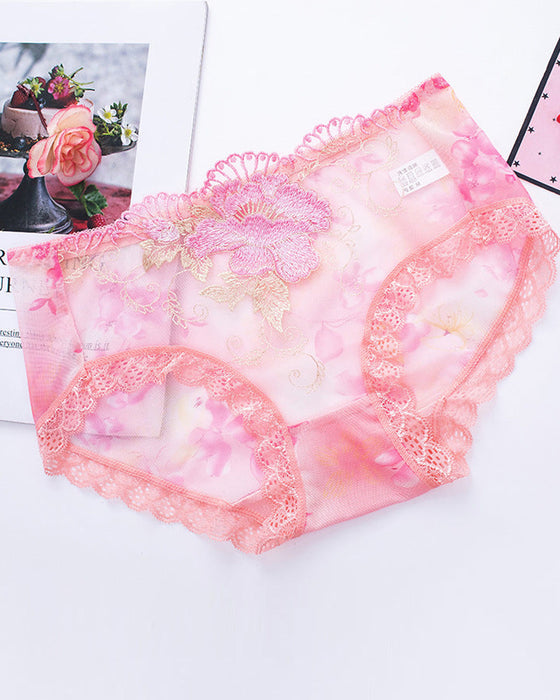 Antibakterielle Slip Mit Spitzenstickerei