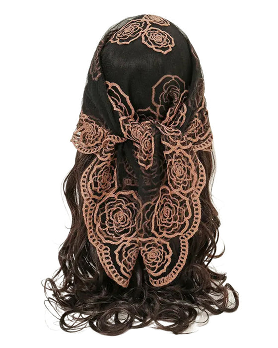 Blumen-Mesh Scallop Design Bandana
