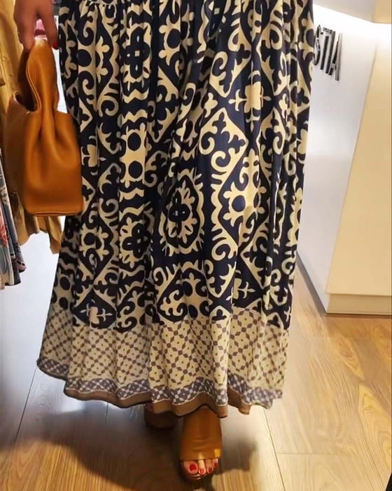 Kleid Ärmellos Rundhals Gerafft Weiter Rock