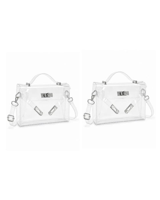 Tasche Damen Transparente Gelee