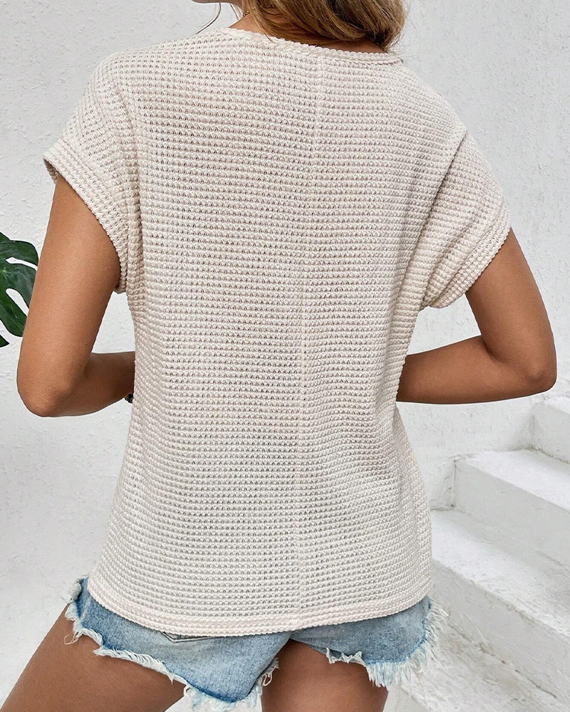 T-Shirt Raglan Netz Hohl Aus Atmungsaktiv