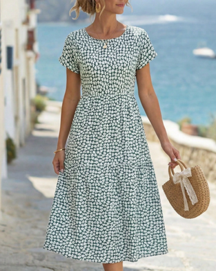 Kleid Klein Blumig Taille