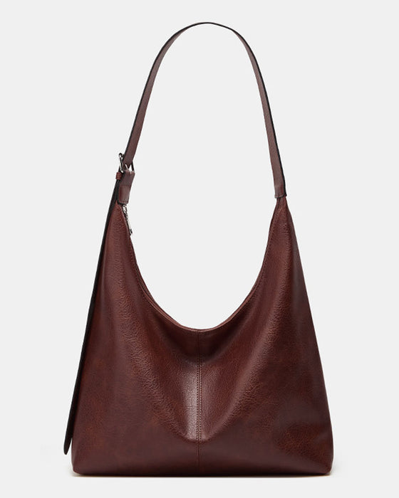 Tasche Damen Unifarben Pu Leder Schulter