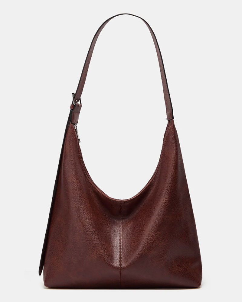 Tasche Damen Unifarben Pu Leder Schulter