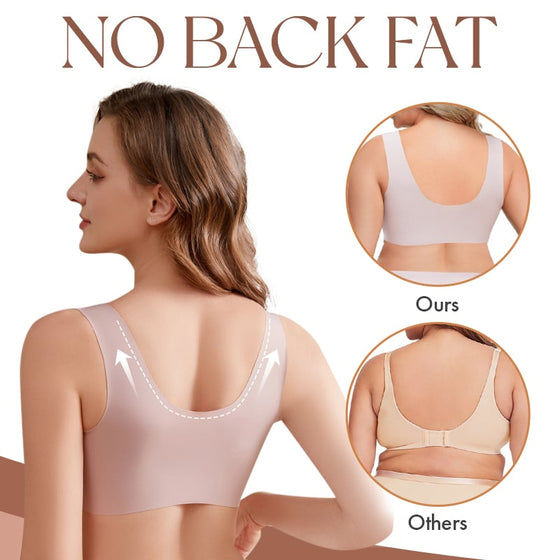 Nahtloser Push Up Kabelloser Spitzen-BH