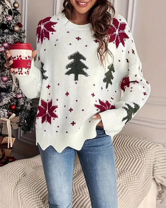 Pullover Weihnachtsbaum Design