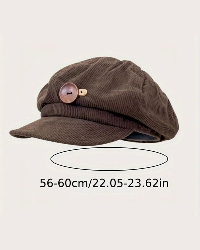 Unisex Vintage Achteckige Baskenmütze