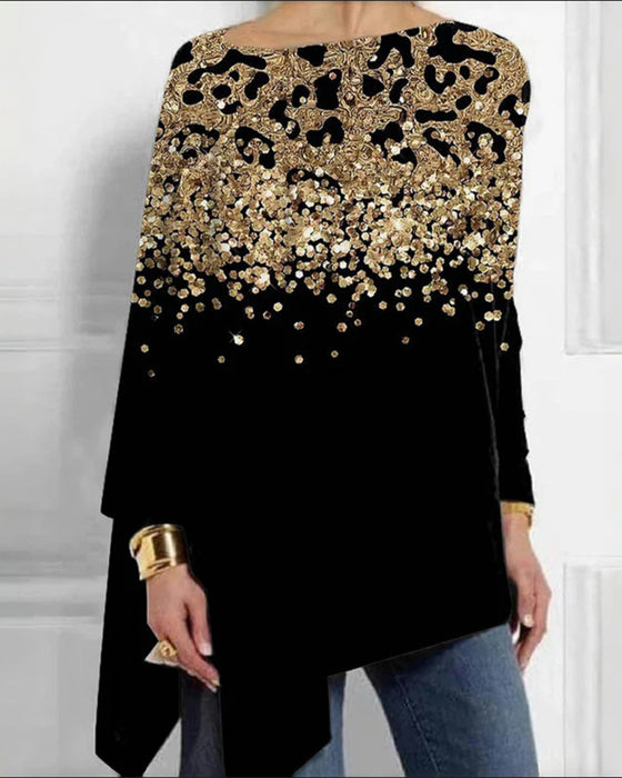 Casualer und stylischer Top mit Leopardenprint