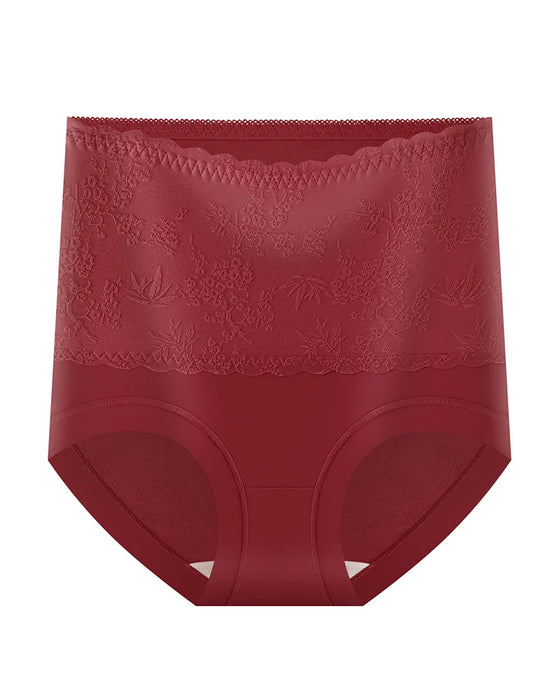 Hose chinesischer Stil hohe Taille geprägt Bauchkontrolle