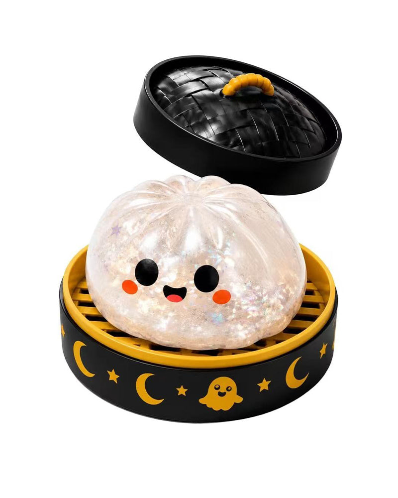 Halloween-Set Mit Süßen Gruseligen Geister-Maruko-Quetsch-Spielzeugen, Mini-Tragbarer Stressball, Sensorische Produkte Für Halloween-Artikel, Füllung Für Party-Tüten & Mini-Geschenke