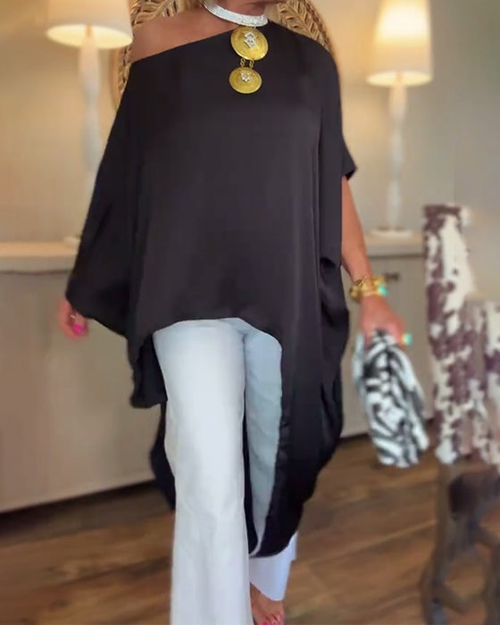Bluse casual mode unregelmäßige lose
