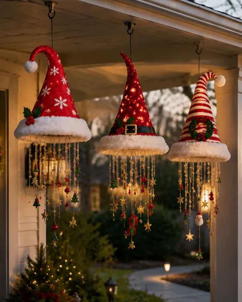 🎅 Beleuchteter Weihnachtsmannhut Hängender Kronleuchter🎄