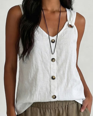 Tank Top Metallring Knopf