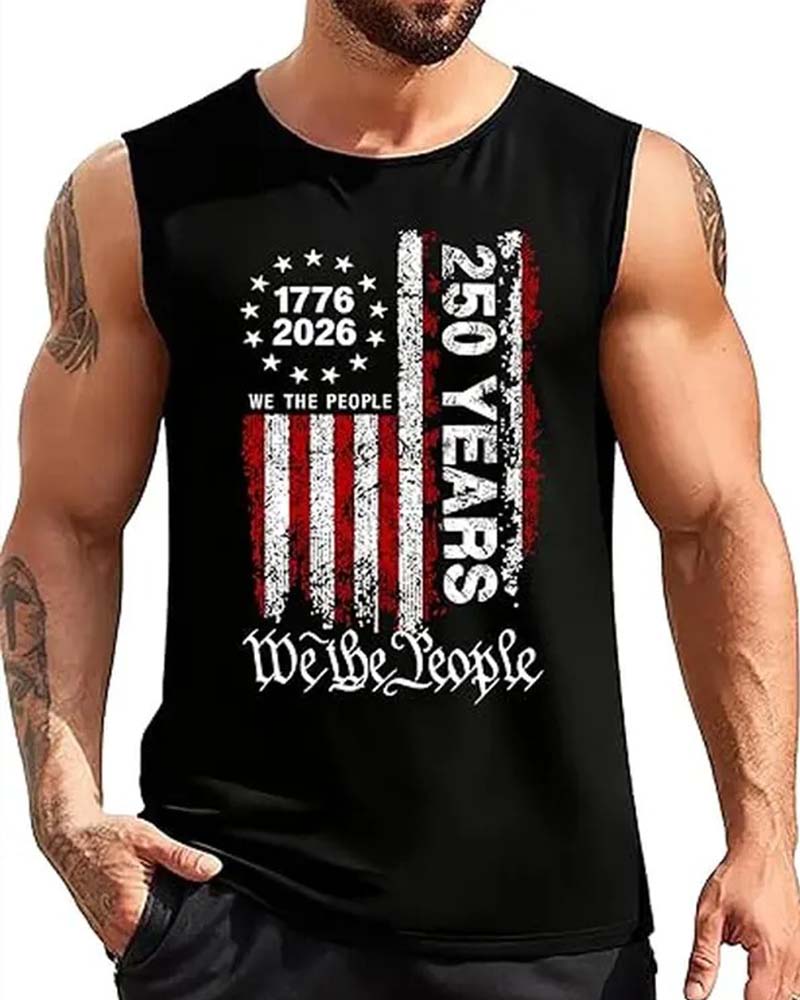 Herren-Tanktop Lässig Ärmellos