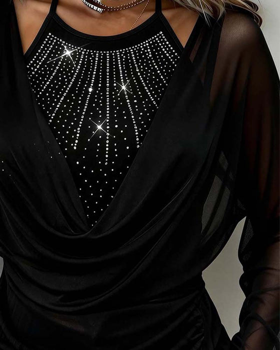 Top Dünn Blitz Kragen