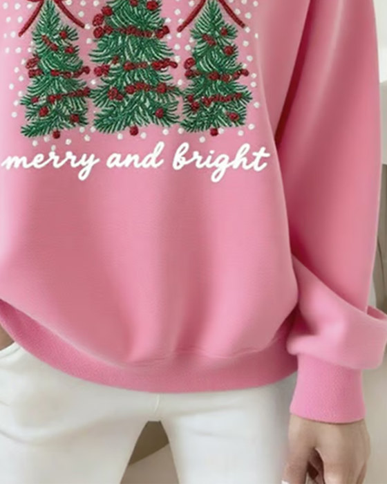 Bedrucktes Sweatshirt mit Drop-Shoulder