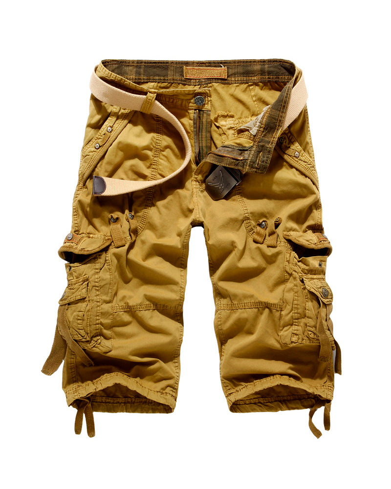 Shorts Multitaschen Lässig Cargo Fünfminuten